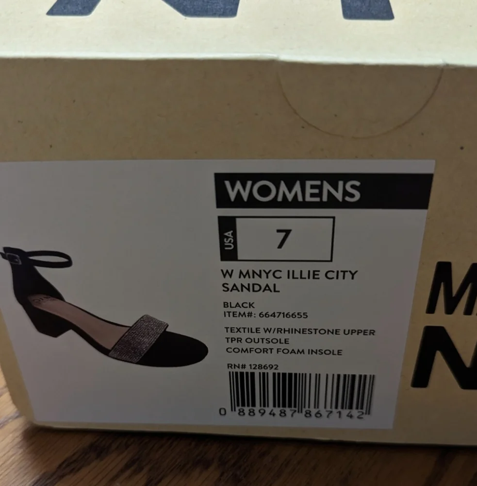 Elegant Madden NYC Black rhinestone heels - Picture 4 of 5